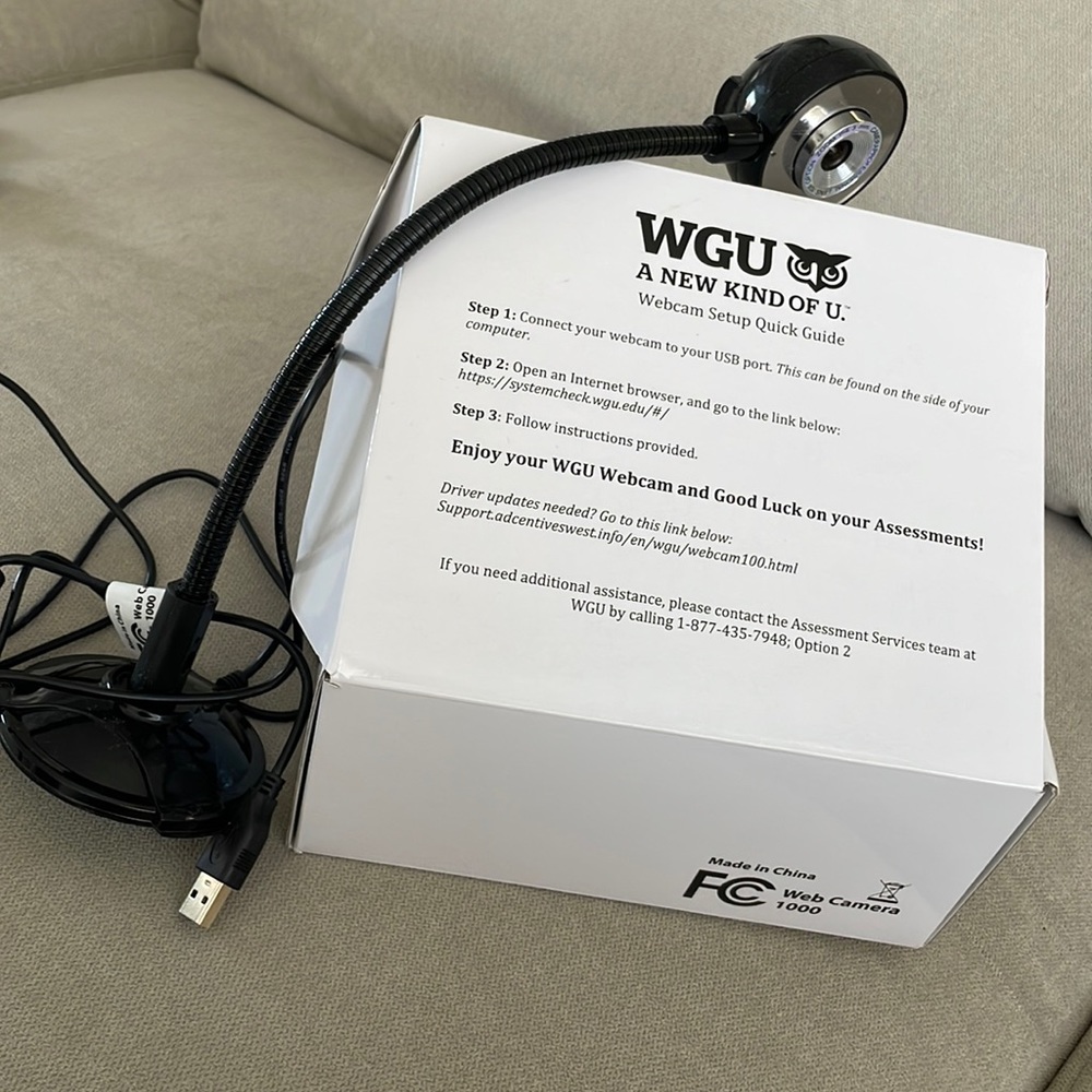 WGU webcam camera NEW